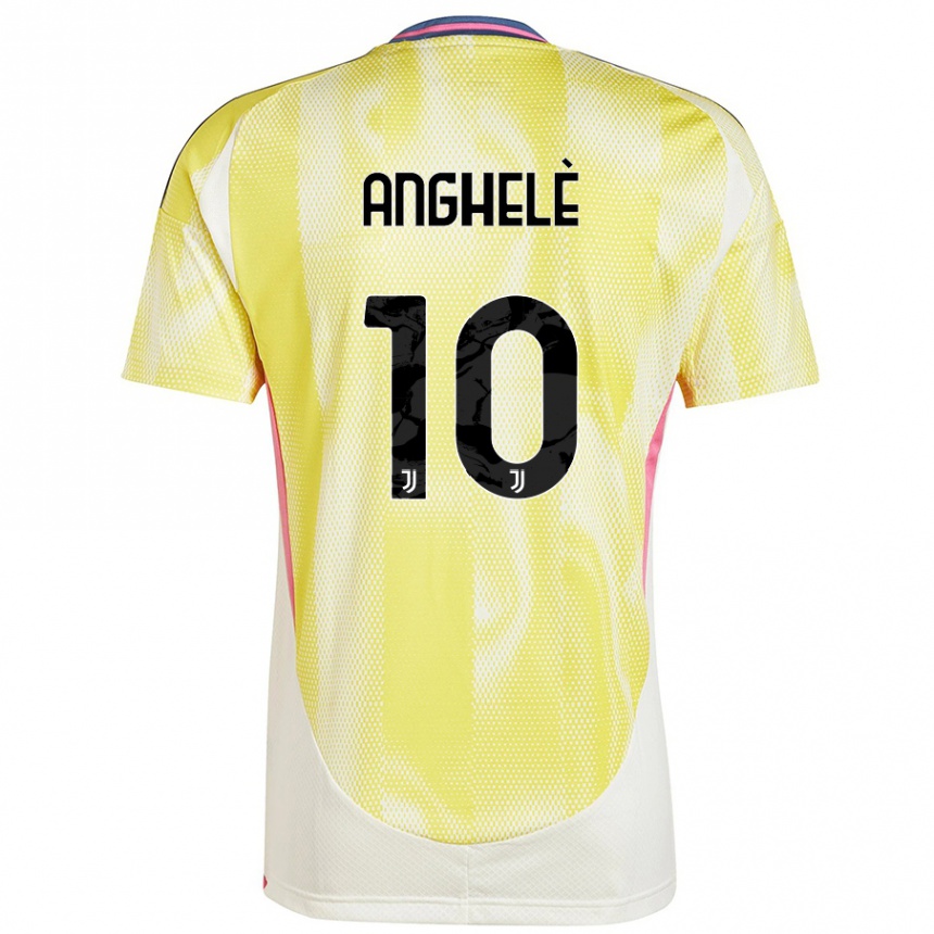 Kids Football Lorenzo Anghelè #10 Solar Yellow Away Jersey 2024/25 T-Shirt