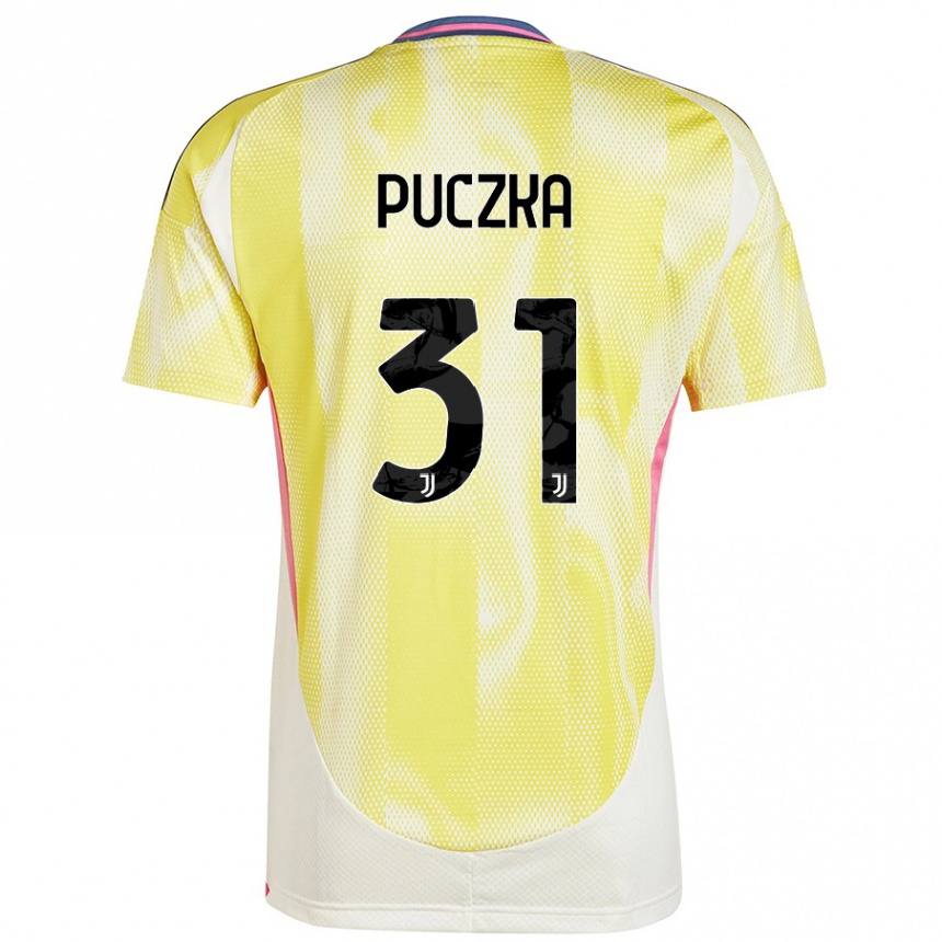 Kids Football David Puczka #31 Solar Yellow Away Jersey 2024/25 T-Shirt