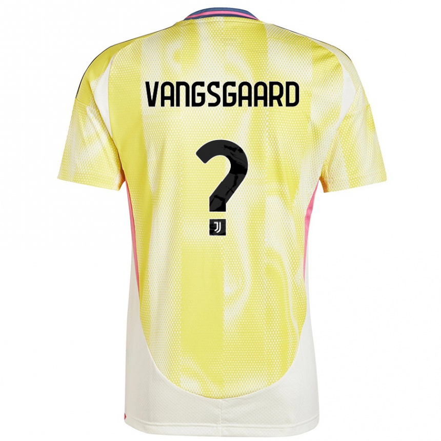 Kids Football Amalie Vangsgaard #0 Solar Yellow Away Jersey 2024/25 T-Shirt