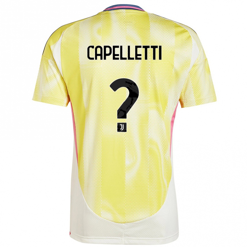 Kids Football Alessia Capelletti #0 Solar Yellow Away Jersey 2024/25 T-Shirt