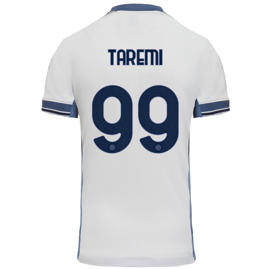 Kids Football Mehdi Taremi #99 White Grey Away Jersey 2024/25 T-Shirt