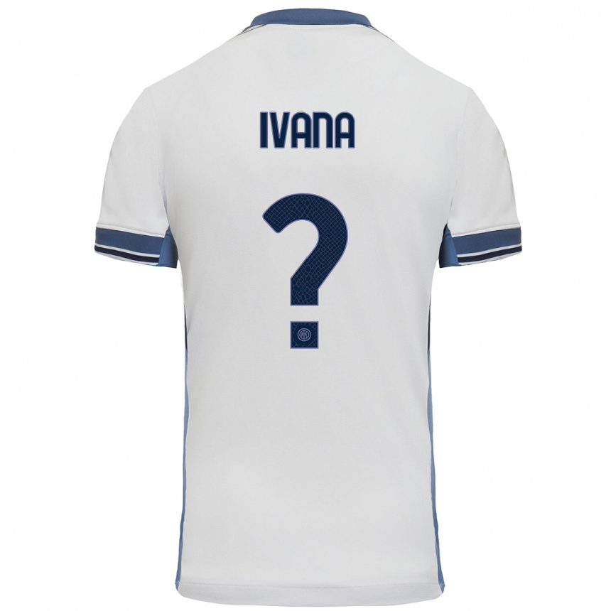 Kids Football Ivana Andrés #0 White Grey Away Jersey 2024/25 T-Shirt