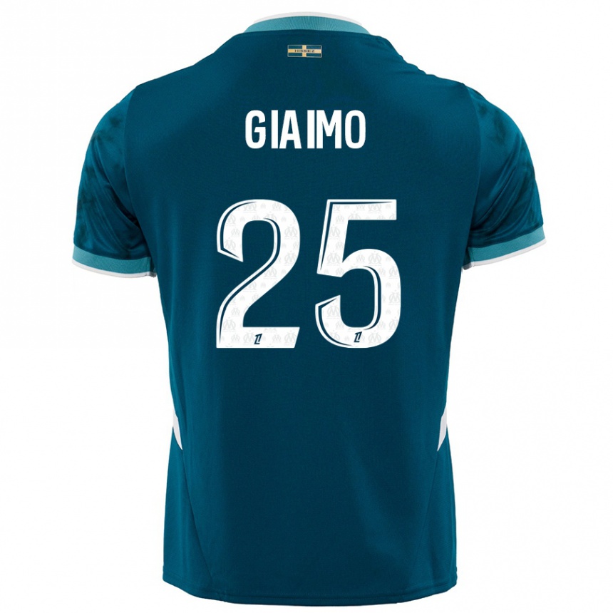 Kids Football Carla Giaimo #25 Turquoise Blue Away Jersey 2024/25 T-Shirt