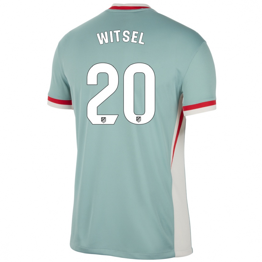 Kids Football Axel Witsel #20 Light Beige Blue Away Jersey 2024/25 T-Shirt