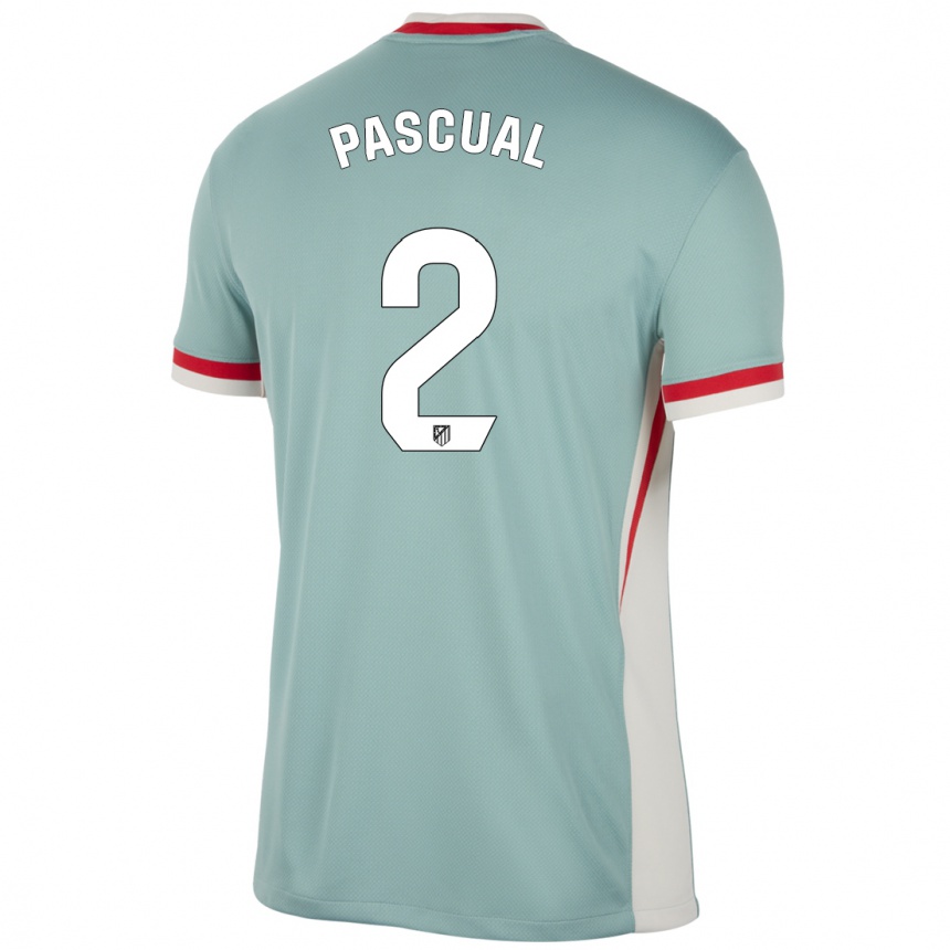 Kids Football Martín Pascual #2 Light Beige Blue Away Jersey 2024/25 T-Shirt