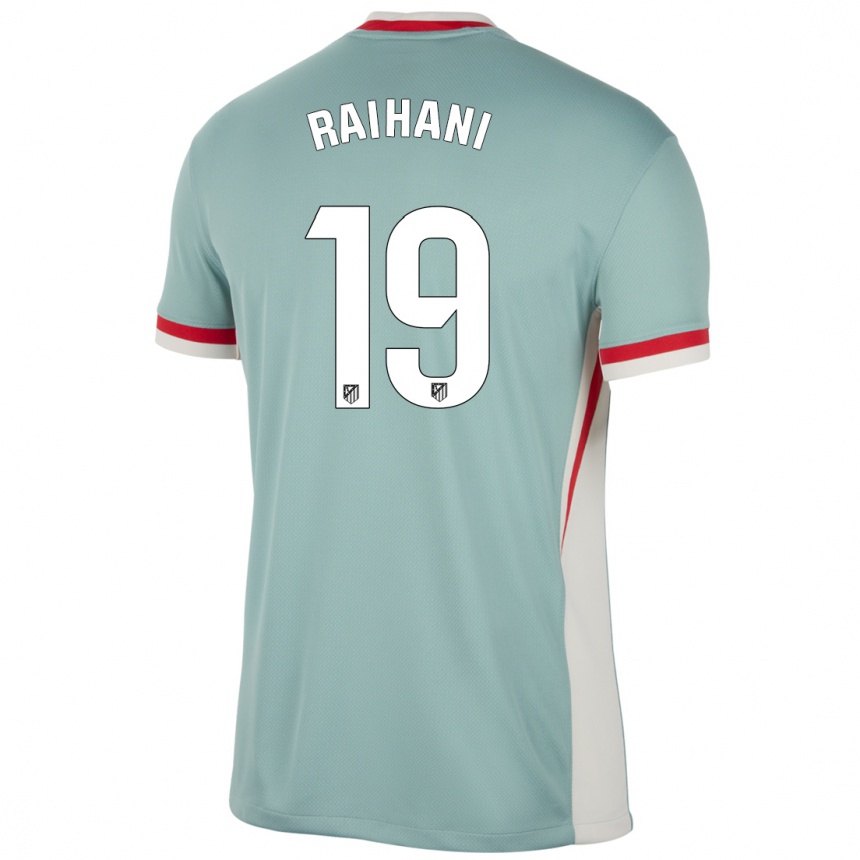 Kids Football Abde Raihani #19 Light Beige Blue Away Jersey 2024/25 T-Shirt