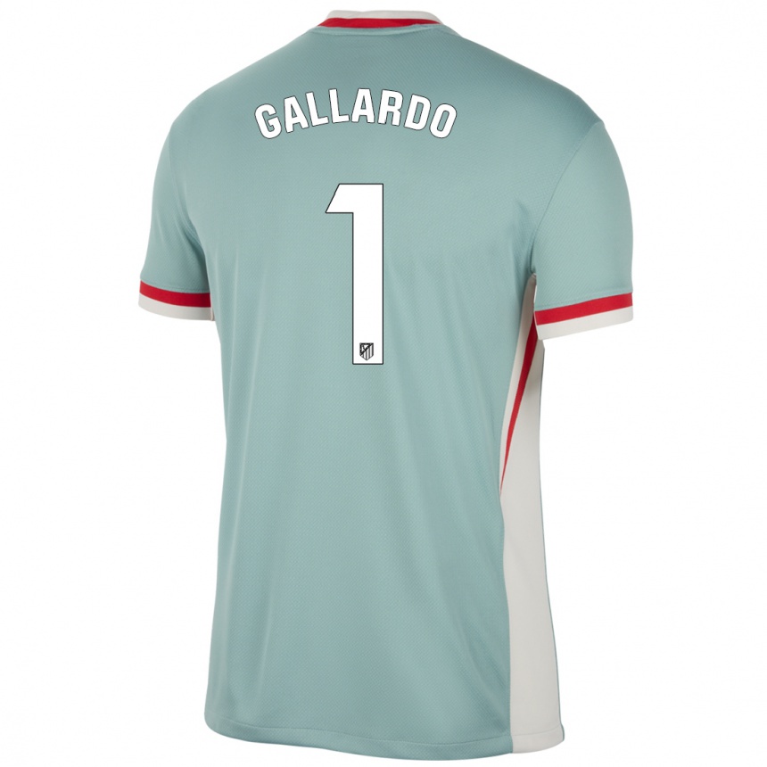 Kids Football Lola Gallardo #1 Light Beige Blue Away Jersey 2024/25 T-Shirt