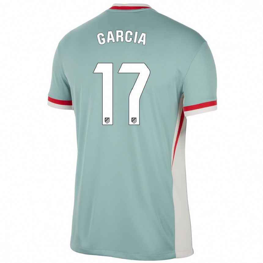 Kids Football Gaby García #17 Light Beige Blue Away Jersey 2024/25 T-Shirt