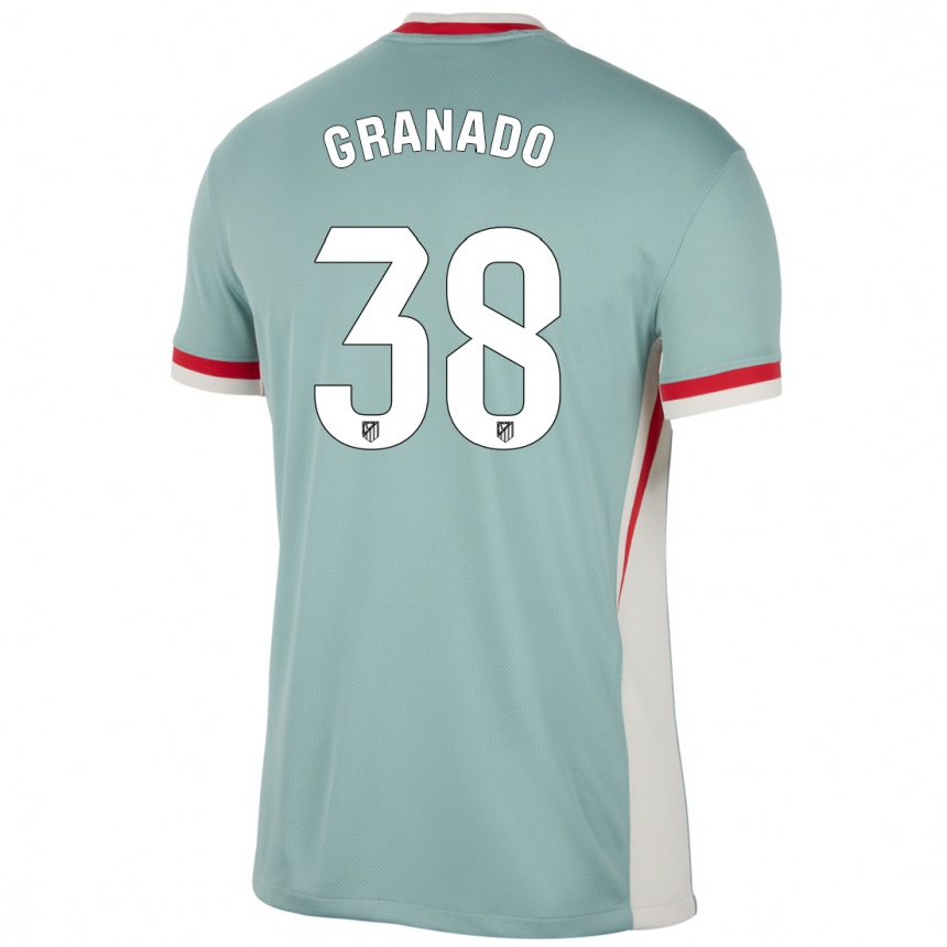 Kids Football Adrian Granado #38 Light Beige Blue Away Jersey 2024/25 T-Shirt