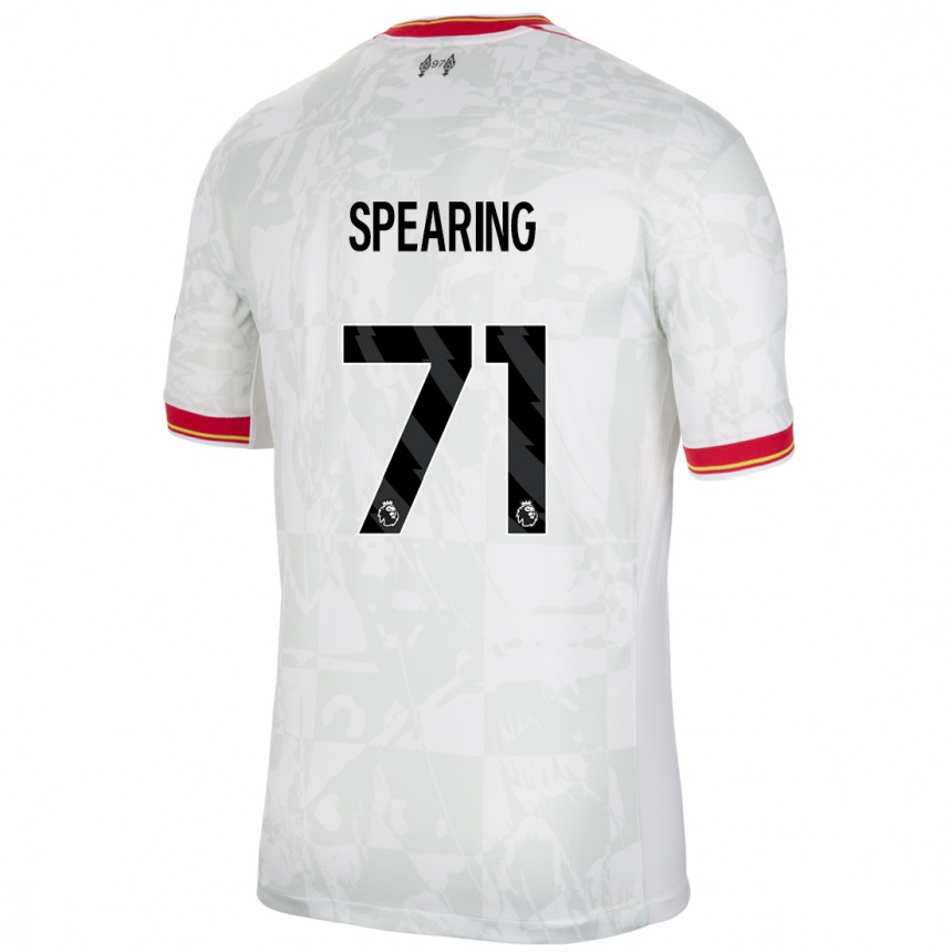 Kids Football Jay Spearing #71 White Red Black Third Jersey 2024/25 T-Shirt