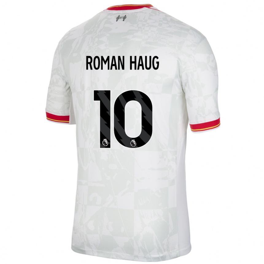 Kids Football Sophie Román Haug #10 White Red Black Third Jersey 2024/25 T-Shirt