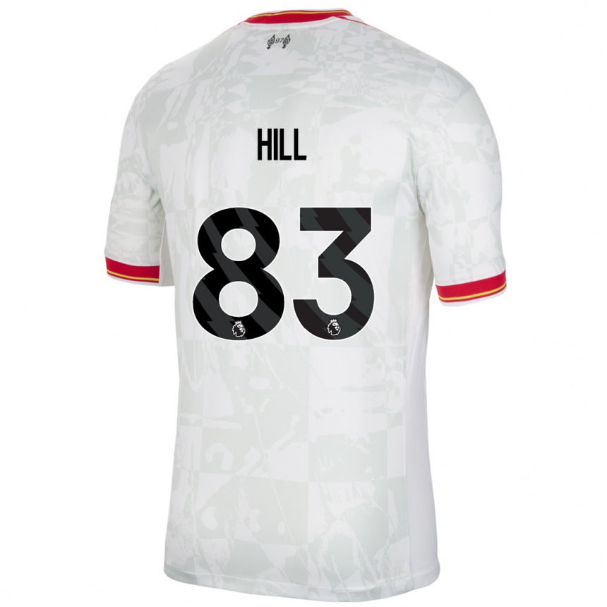 Kids Football Thomas Hill #83 White Red Black Third Jersey 2024/25 T-Shirt