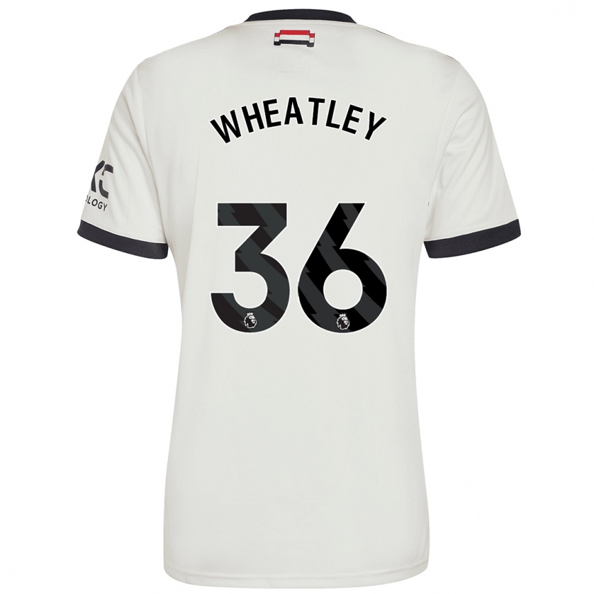 Kids Football Ethan Wheatley #36 Off White Third Jersey 2024/25 T-Shirt