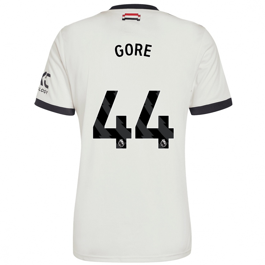 Kids Football Daniel Gore #44 Off White Third Jersey 2024/25 T-Shirt