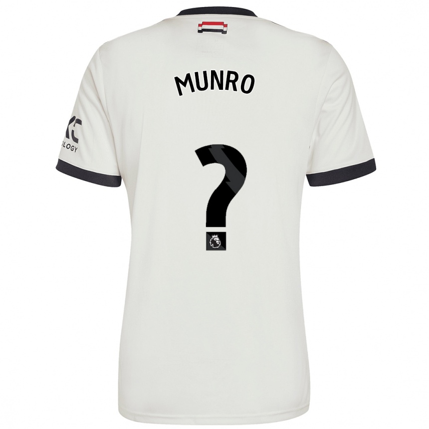 Kids Football Reece Munro #0 Off White Third Jersey 2024/25 T-Shirt