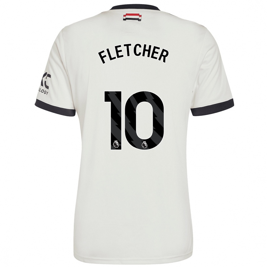 Kids Football Jack Fletcher #10 Off White Third Jersey 2024/25 T-Shirt