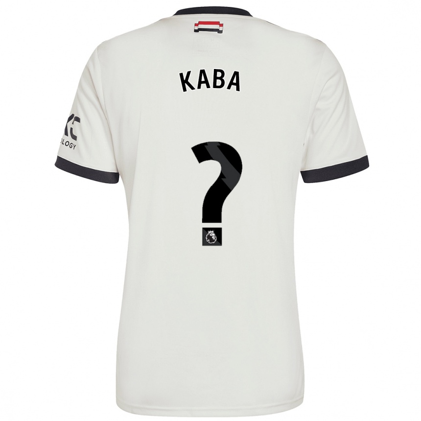 Kids Football Sekou Kaba #0 Off White Third Jersey 2024/25 T-Shirt