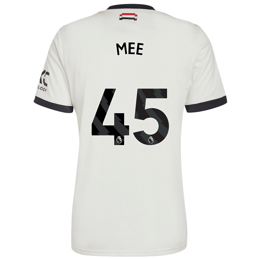 Kids Football Dermot Mee #45 Off White Third Jersey 2024/25 T-Shirt