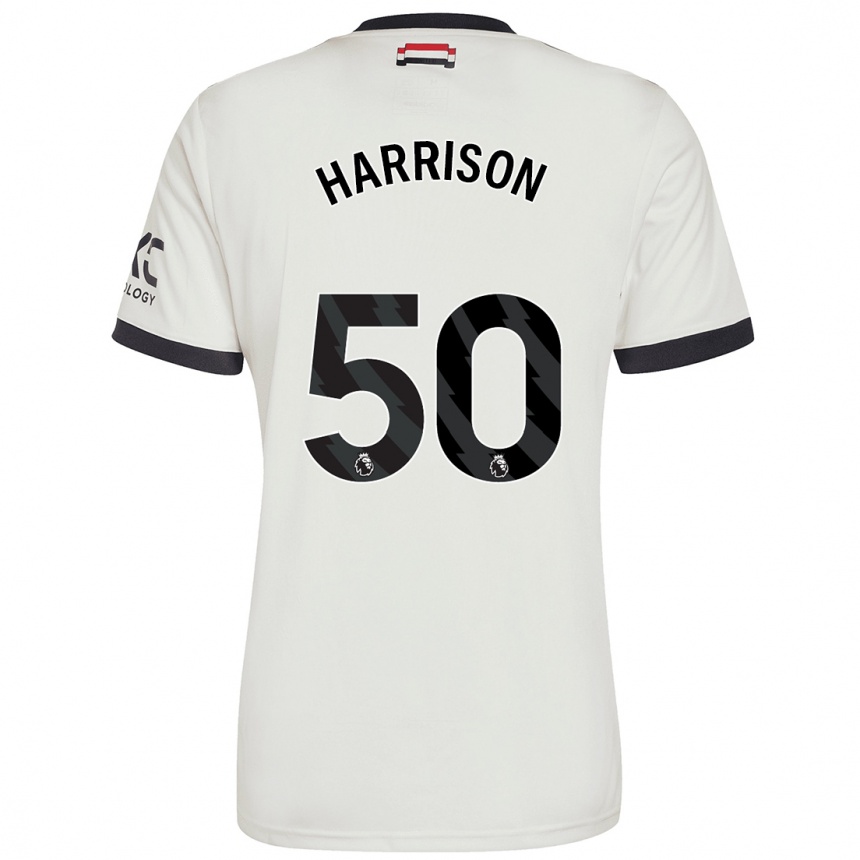 Kids Football Elyh Harrison #50 Off White Third Jersey 2024/25 T-Shirt