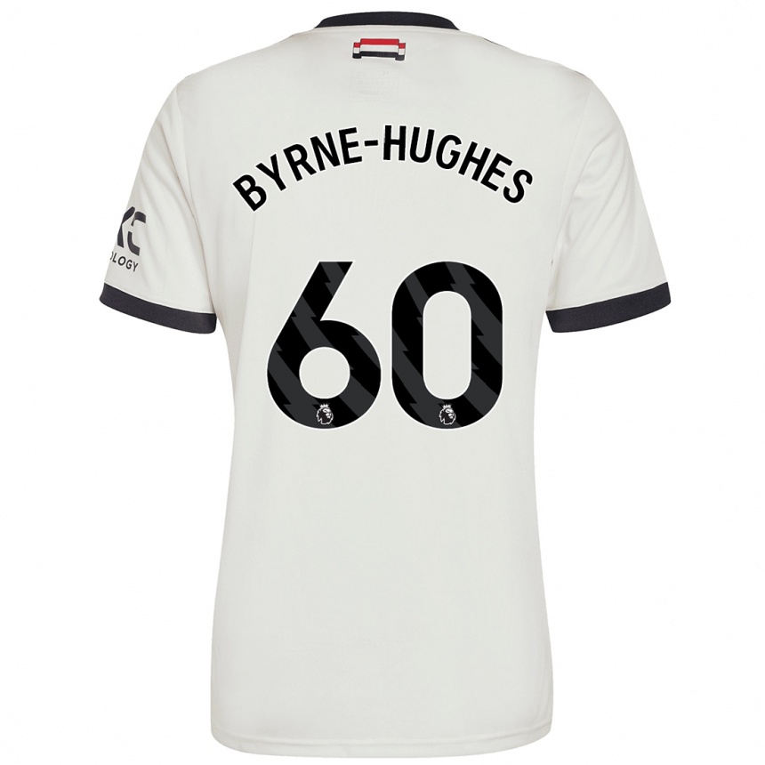 Kids Football Cameron Byrne-Hughes #60 Off White Third Jersey 2024/25 T-Shirt