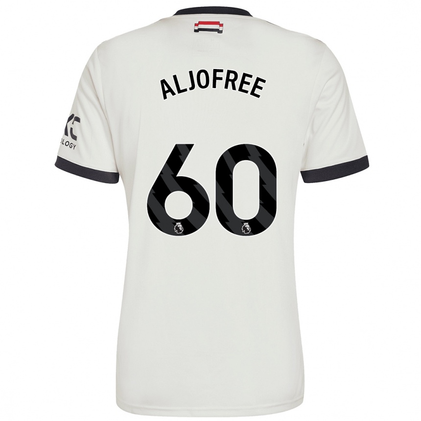 Kids Football Sonny Aljofree #60 Off White Third Jersey 2024/25 T-Shirt