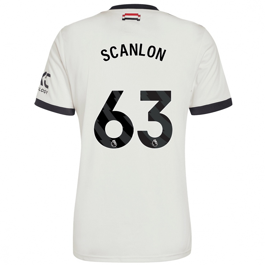 Kids Football James Scanlon #63 Off White Third Jersey 2024/25 T-Shirt