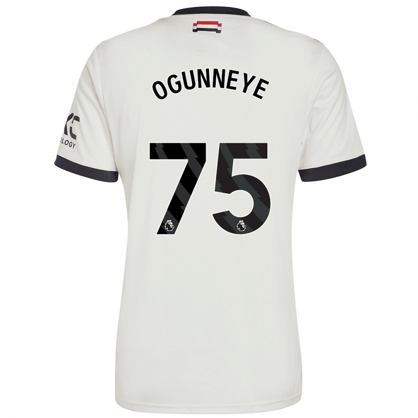 Kids Football Habeeb Ogunneye #75 Off White Third Jersey 2024/25 T-Shirt