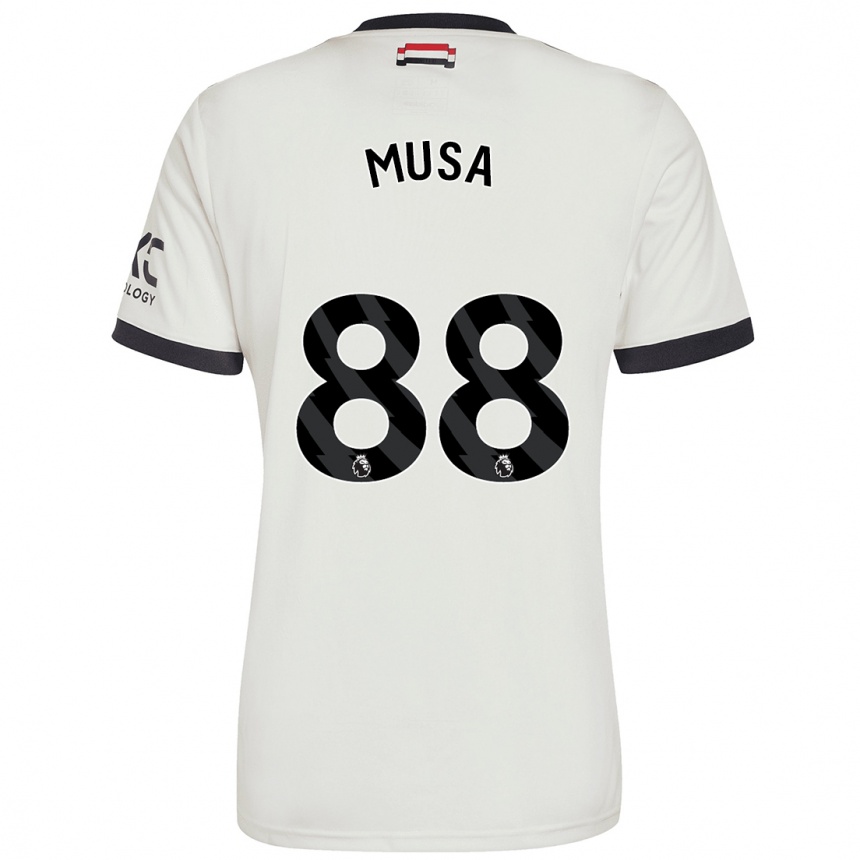 Kids Football Victor Musa #88 Off White Third Jersey 2024/25 T-Shirt