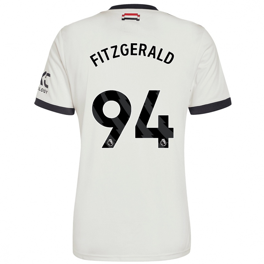 Kids Football Jayce Fitzgerald #94 Off White Third Jersey 2024/25 T-Shirt