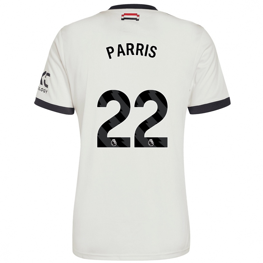 Kids Football Nikita Parris #22 Off White Third Jersey 2024/25 T-Shirt