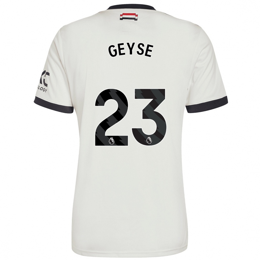 Kids Football Geyse #23 Off White Third Jersey 2024/25 T-Shirt