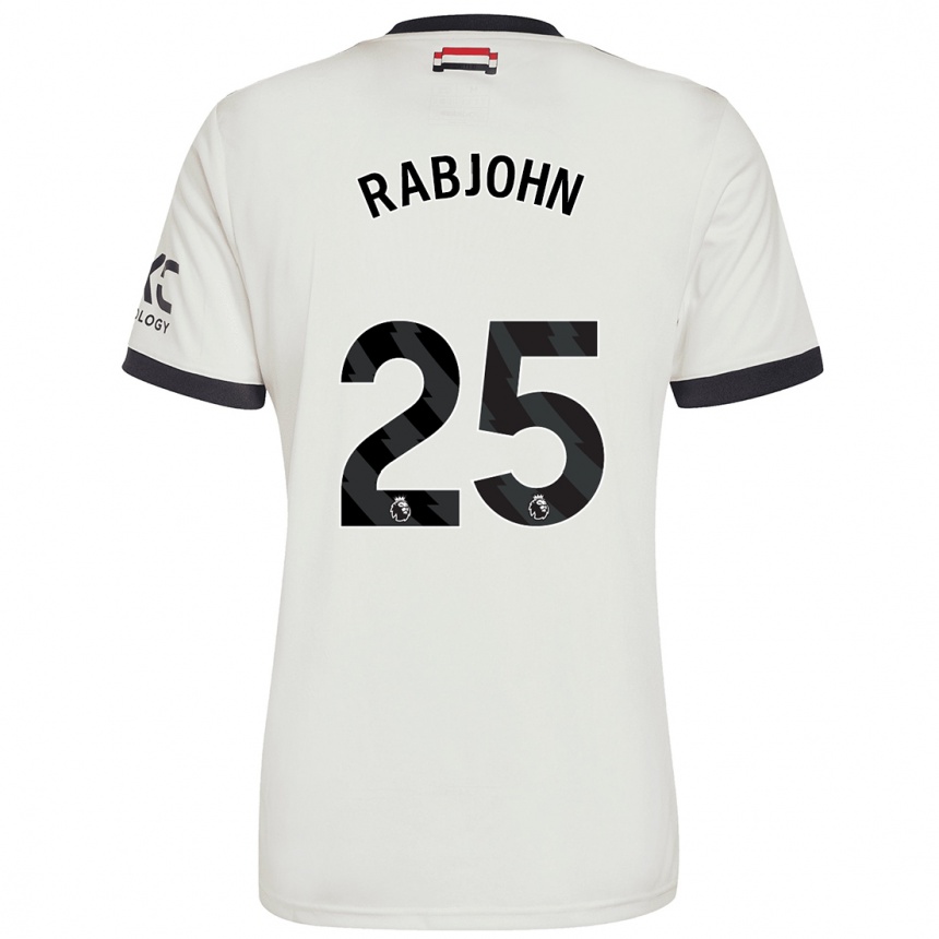 Kids Football Evie Rabjohn #25 Off White Third Jersey 2024/25 T-Shirt