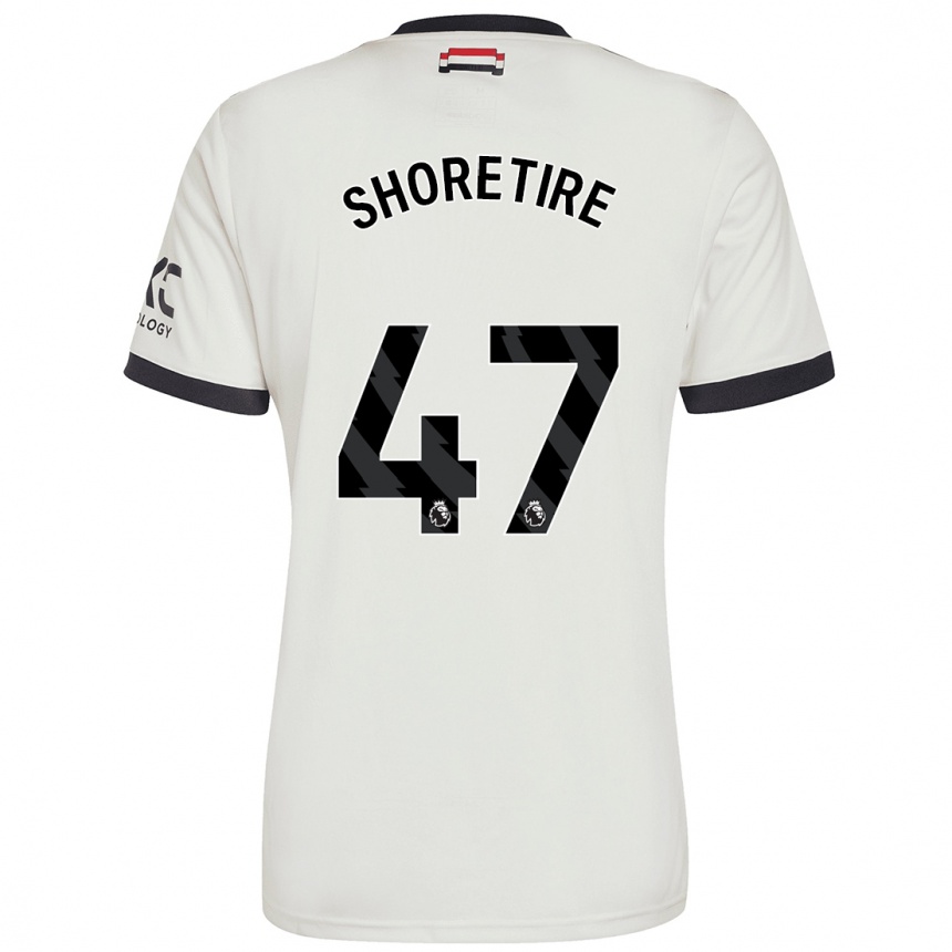 Kids Football Shola Shoretire #47 Off White Third Jersey 2024/25 T-Shirt