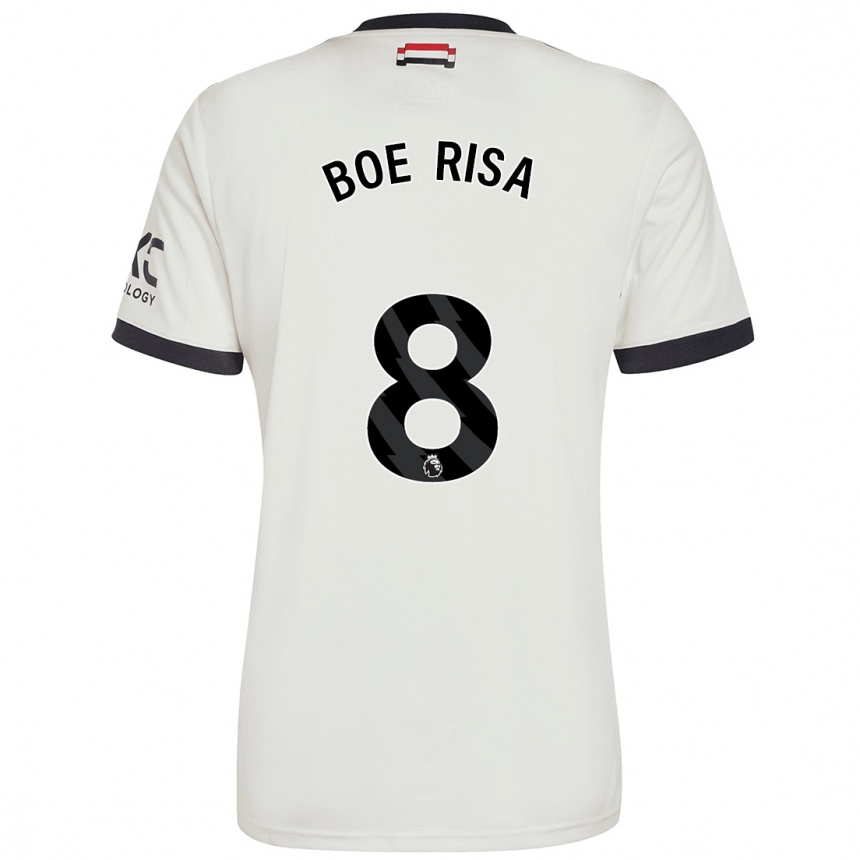 Kids Football Vilde Boe Risa #8 Off White Third Jersey 2024/25 T-Shirt