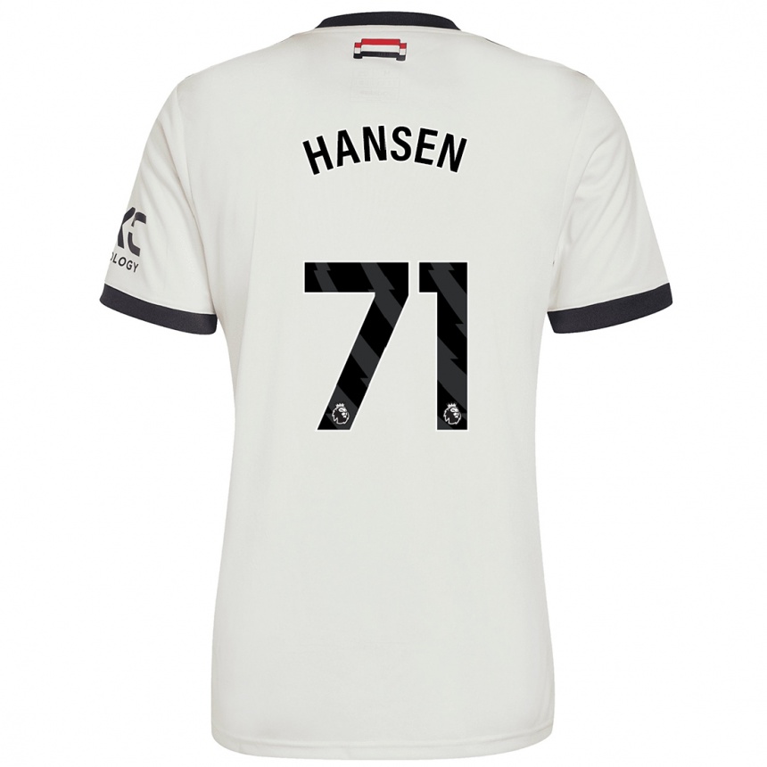 Kids Football Isak Hansen-Aaroen #71 Off White Third Jersey 2024/25 T-Shirt