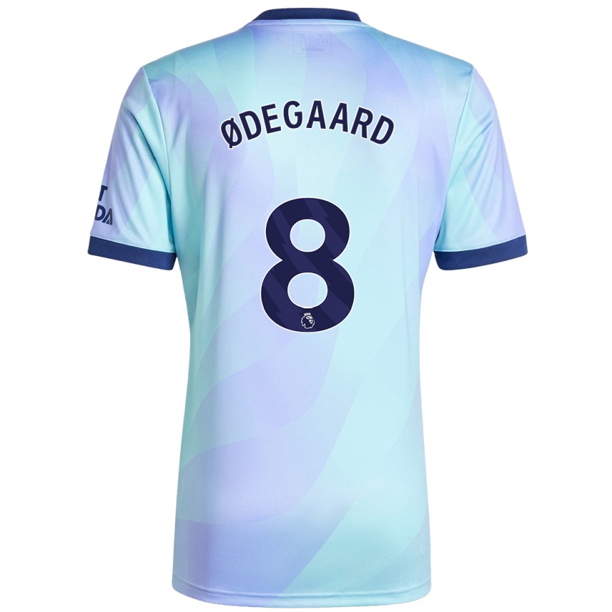 Kids Football Martin Odegaard #8 Aqua Third Jersey 2024/25 T-Shirt