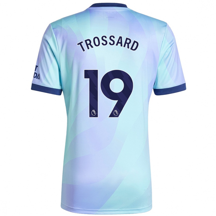 Kids Football Leandro Trossard #19 Aqua Third Jersey 2024/25 T-Shirt