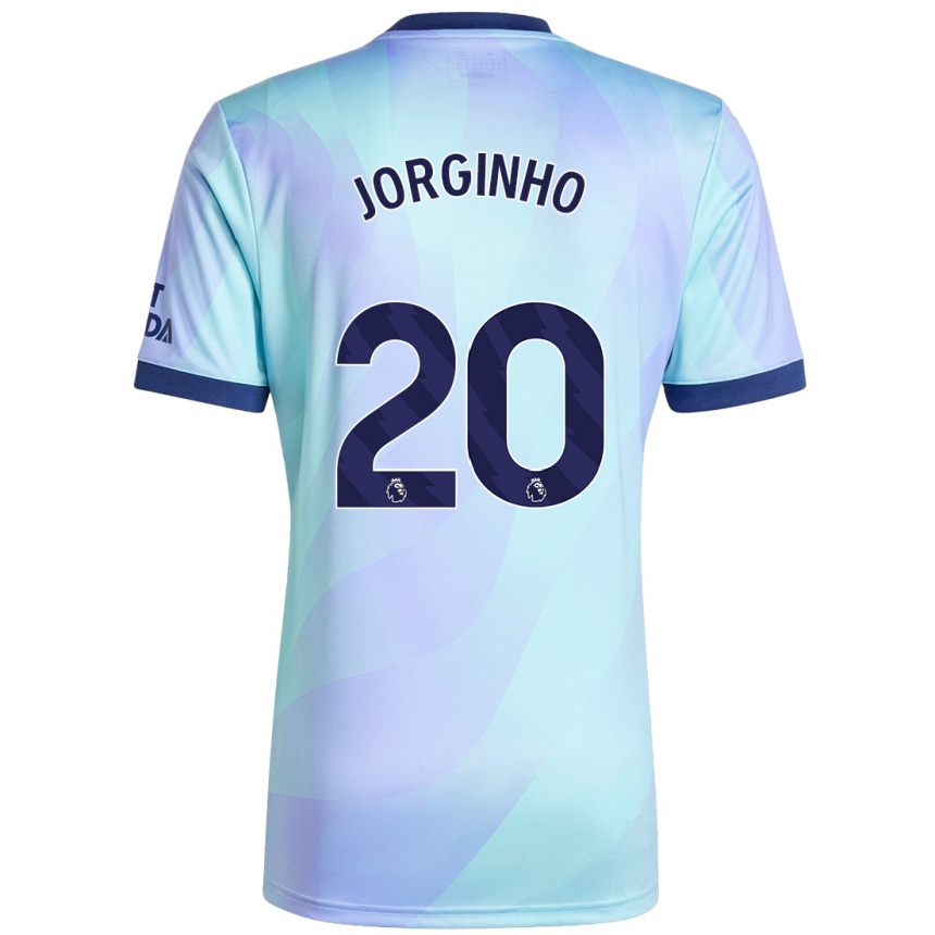 Kids Football Jorginho #20 Aqua Third Jersey 2024/25 T-Shirt