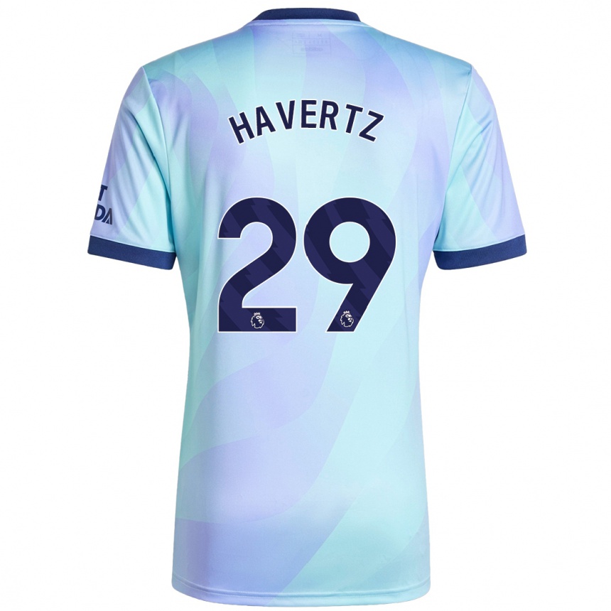 Kids Football Kai Havertz #29 Aqua Third Jersey 2024/25 T-Shirt