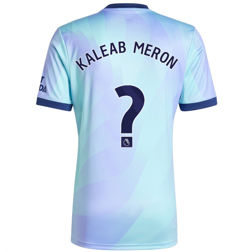 Kids Football Kaleab Meron #0 Aqua Third Jersey 2024/25 T-Shirt