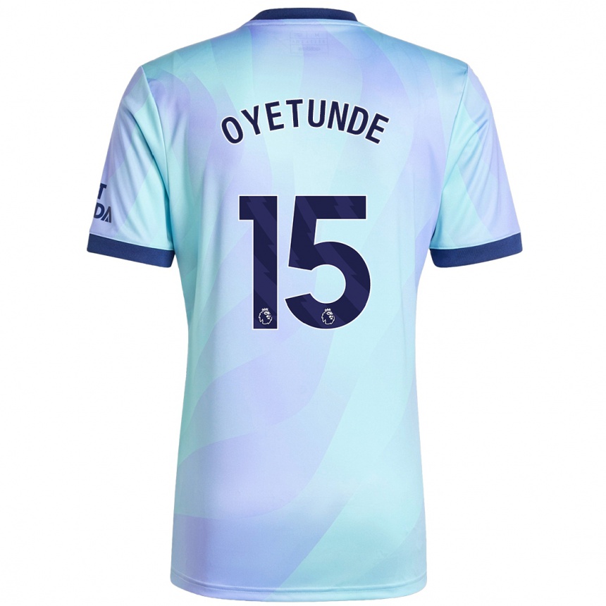 Kids Football Daniel Oyetunde #15 Aqua Third Jersey 2024/25 T-Shirt