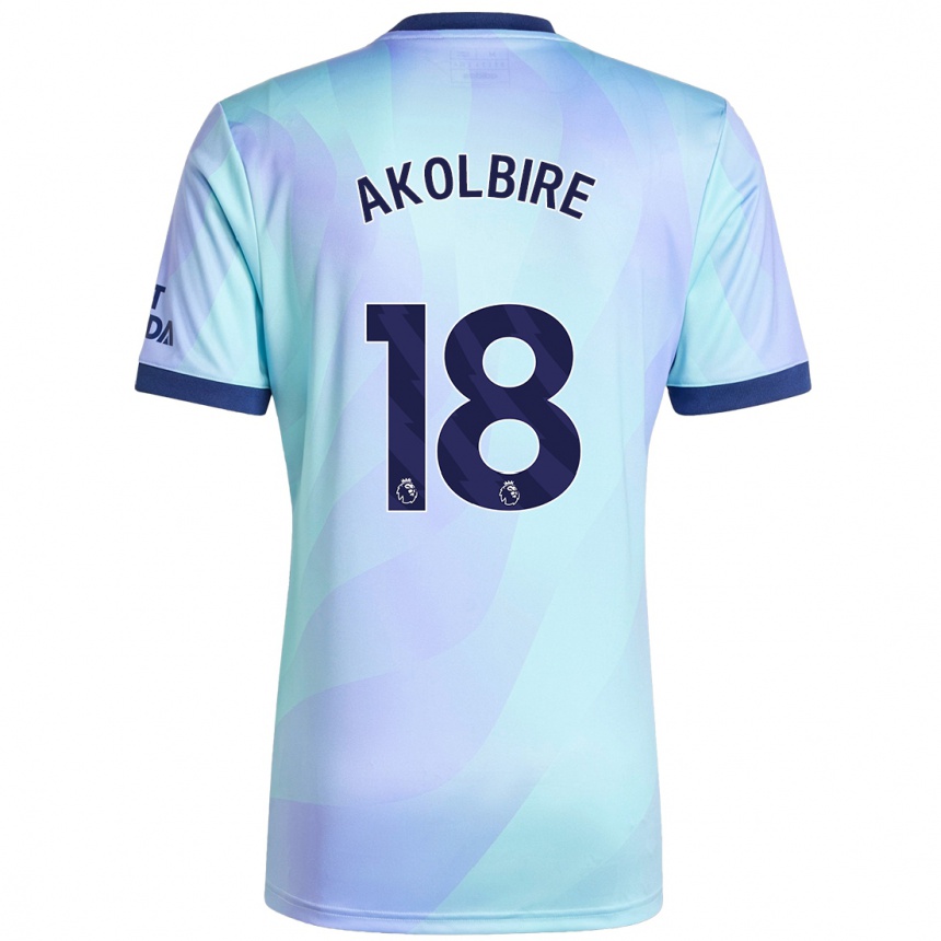 Kids Football Bless Akolbire #18 Aqua Third Jersey 2024/25 T-Shirt