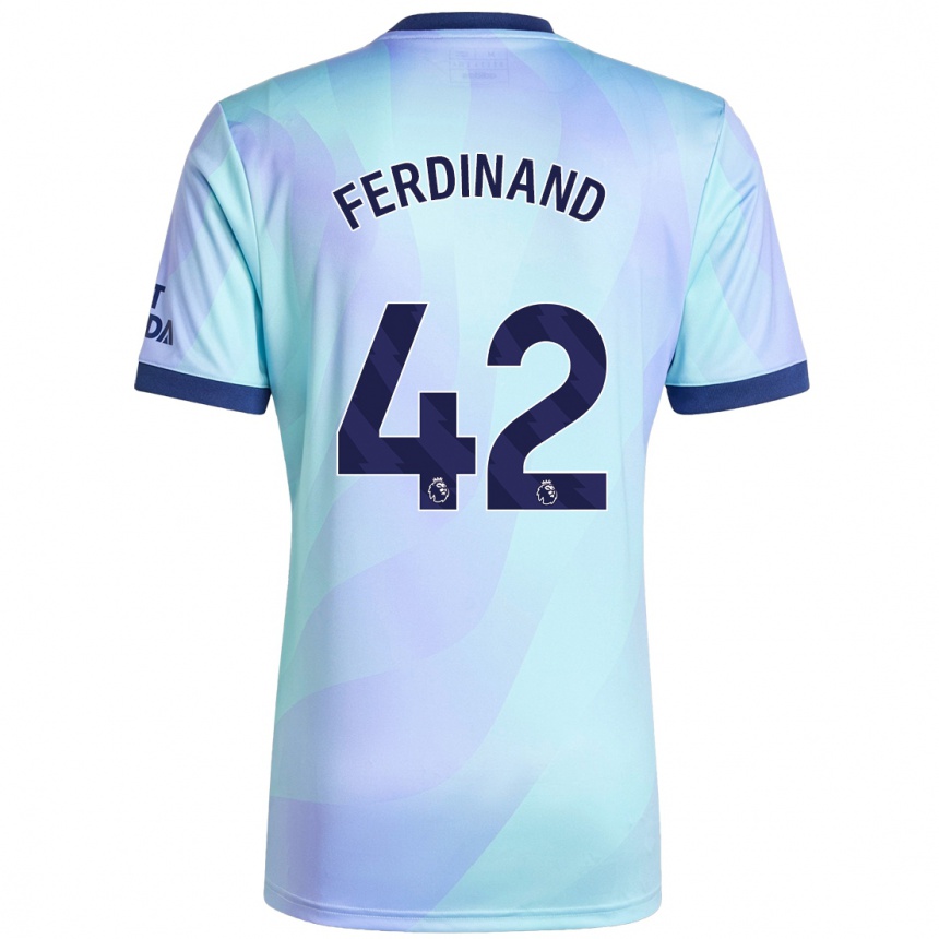 Kids Football Seb Ferdinand #42 Aqua Third Jersey 2024/25 T-Shirt