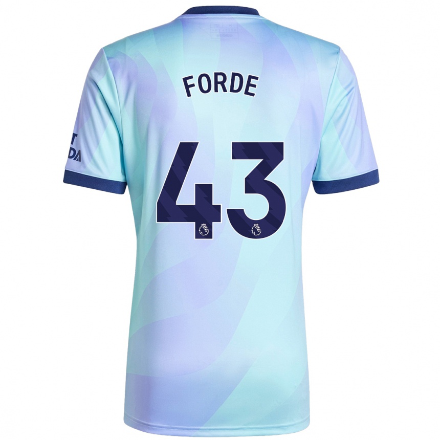 Kids Football Romari Forde #43 Aqua Third Jersey 2024/25 T-Shirt