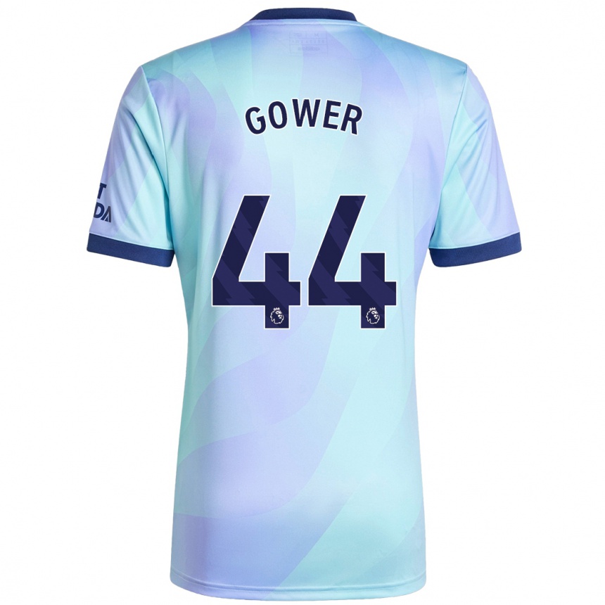 Kids Football Jimi Gower #44 Aqua Third Jersey 2024/25 T-Shirt