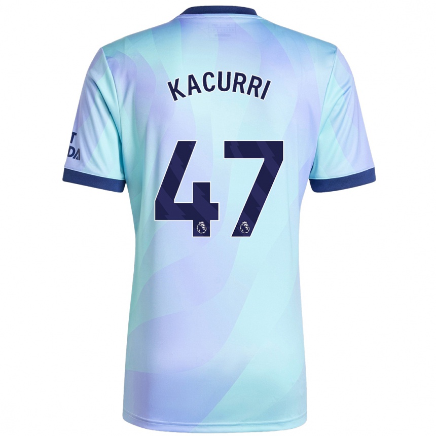 Kids Football Maldini Kacurri #47 Aqua Third Jersey 2024/25 T-Shirt