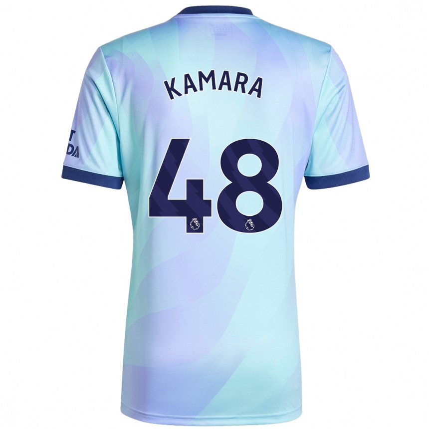 Kids Football Osman Kamara #48 Aqua Third Jersey 2024/25 T-Shirt