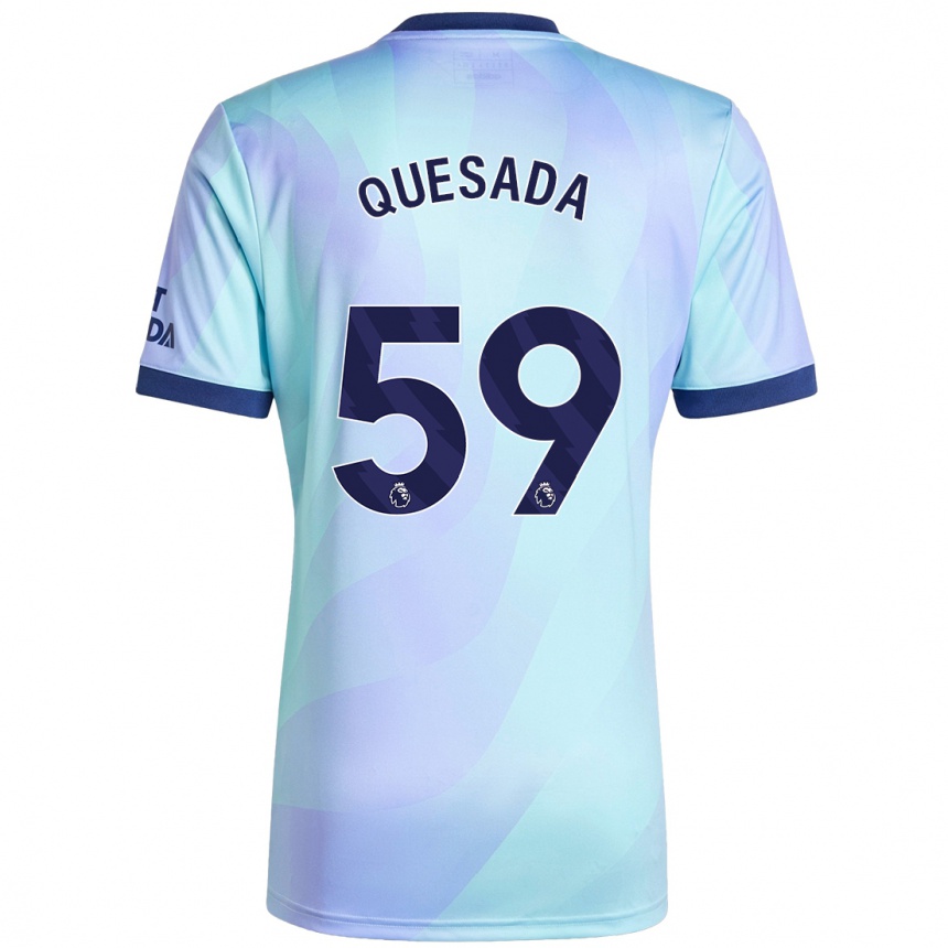 Kids Football Elián Quesada #59 Aqua Third Jersey 2024/25 T-Shirt