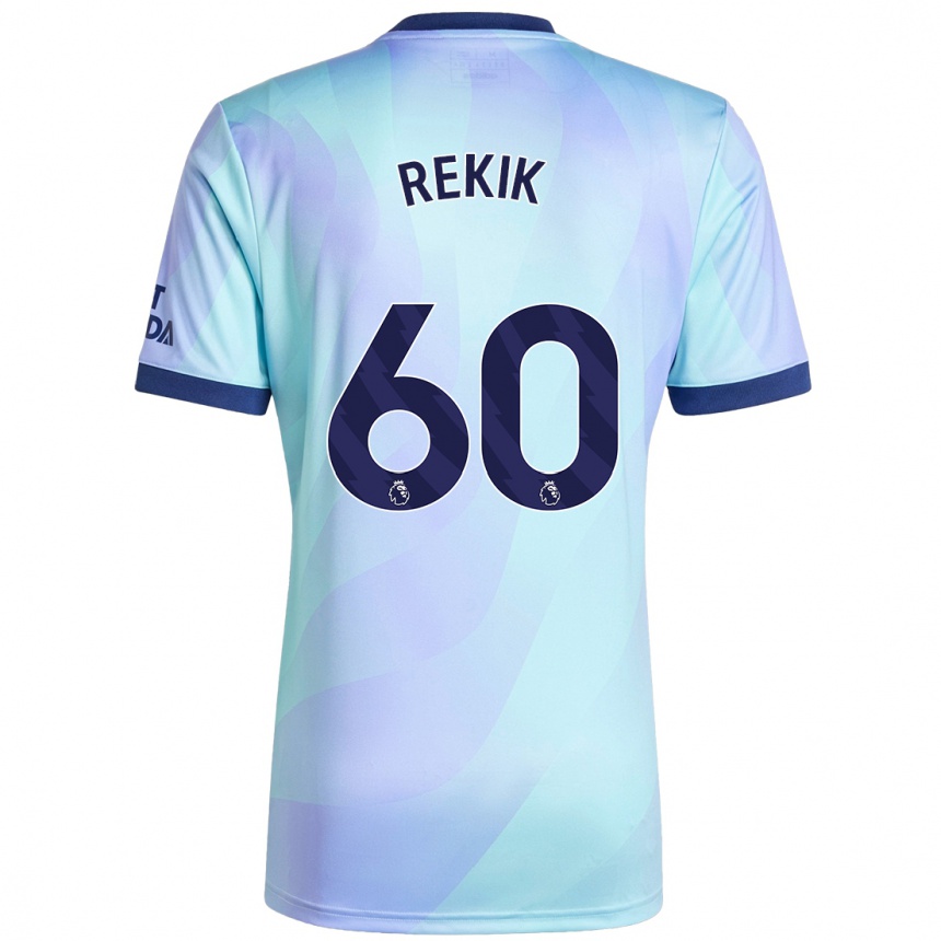 Kids Football Omar Rekik #60 Aqua Third Jersey 2024/25 T-Shirt