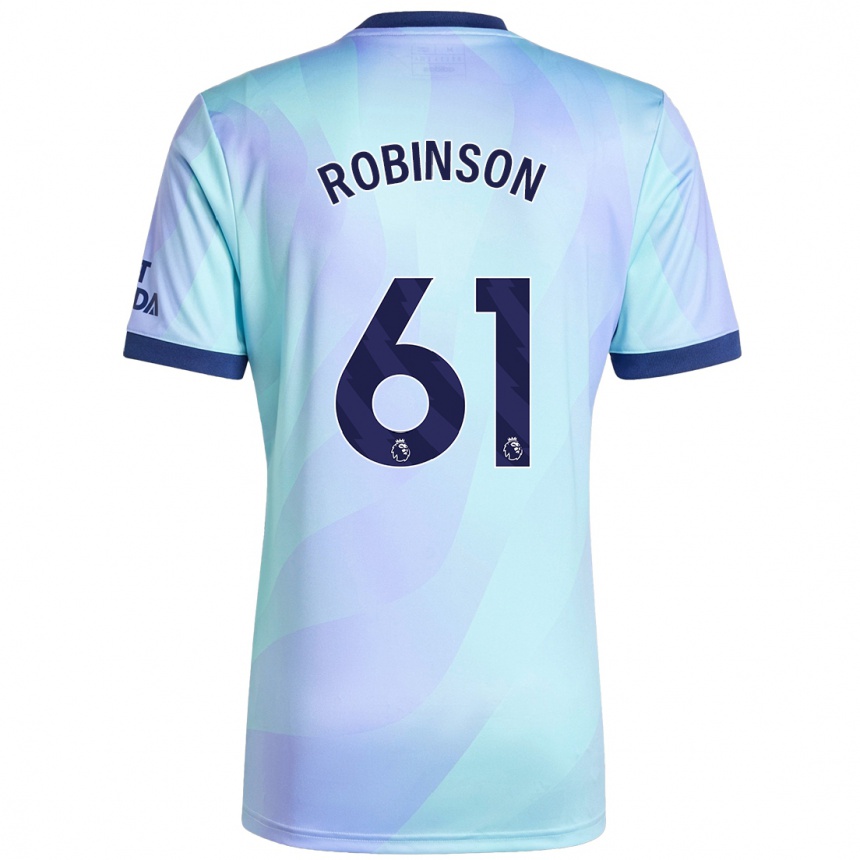 Kids Football Josh Robinson #61 Aqua Third Jersey 2024/25 T-Shirt